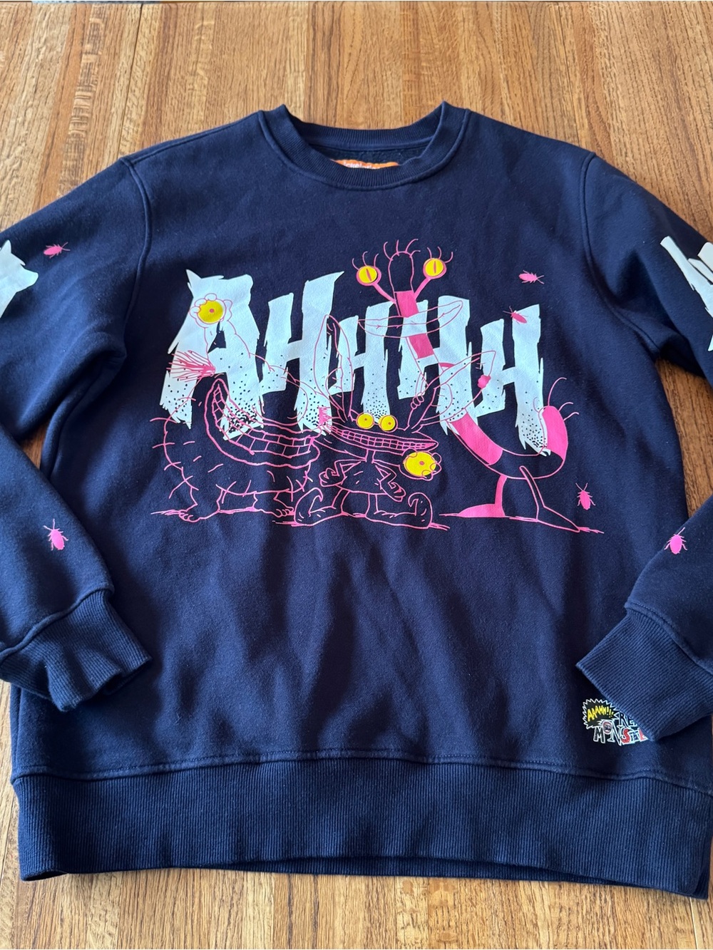 Vintage Vibes! Nickelodeon Aaahh!!! Real Monsters Graphic Crewneck Sweatshirt M - Picture 2 of 10